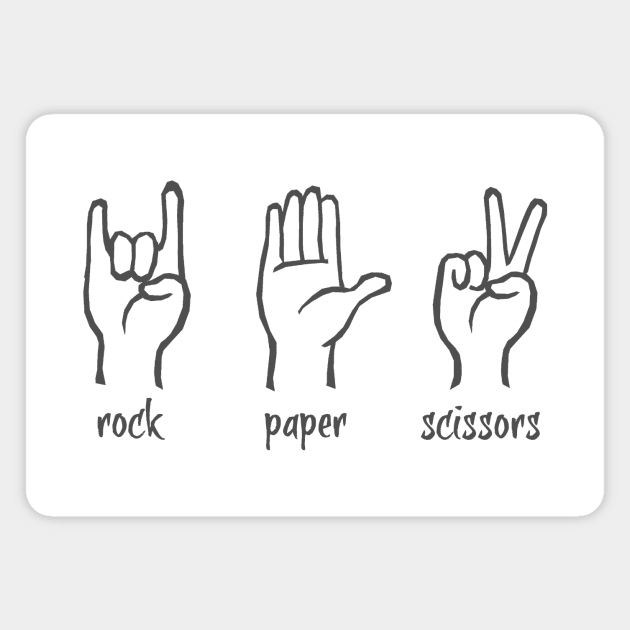 ROCK! PAPER SCISSORS Magnet by ugurbs